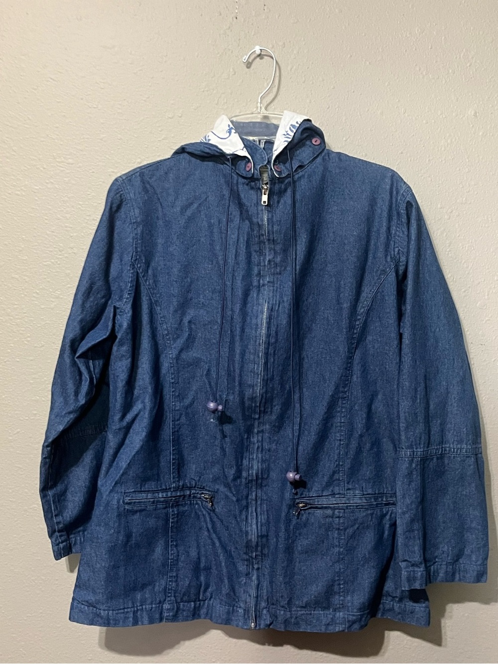 The Vermont Country Store Hooded Denim Jacket